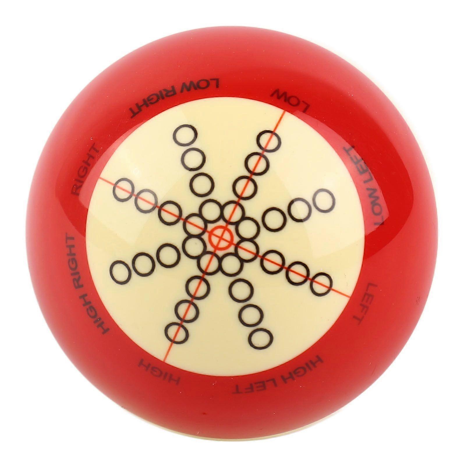 Training Billiards Cue Ball Resin Standard Pool Practice Cue Ball for US Billiards Eight Balls 57.2mm Diameter