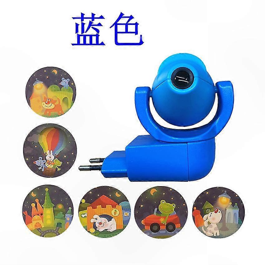 Kids Bedroom Night Light Projector with 6 Images and Sensor EU Plug for Baby Room Decoration