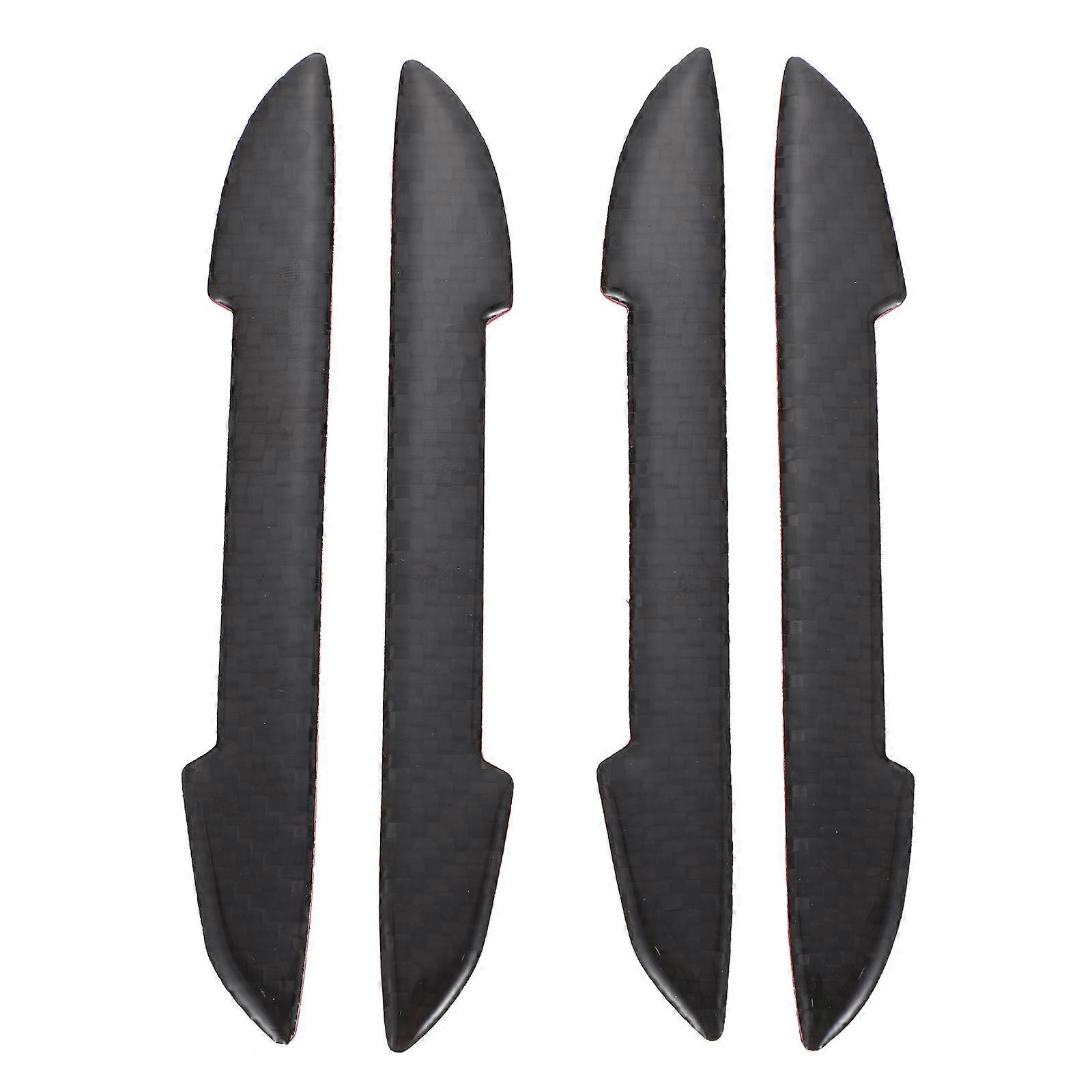 Black Vehicle Door Sill Strips for Car Anti-Stepping Protection 4Pcs