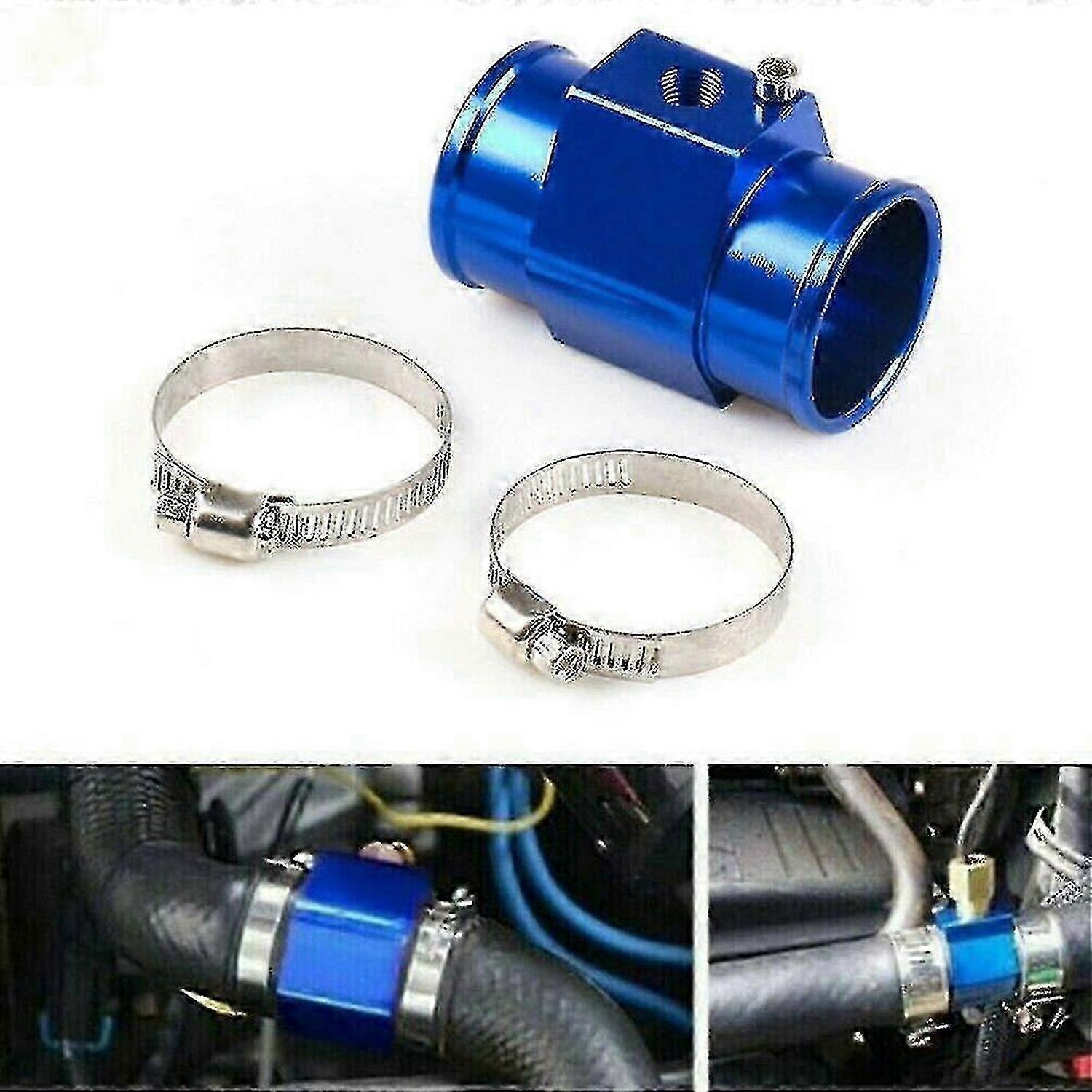 40mm Car Water-temperature Temp Sensor Gauge Radiator Hose Joint Pipe Adapter - B