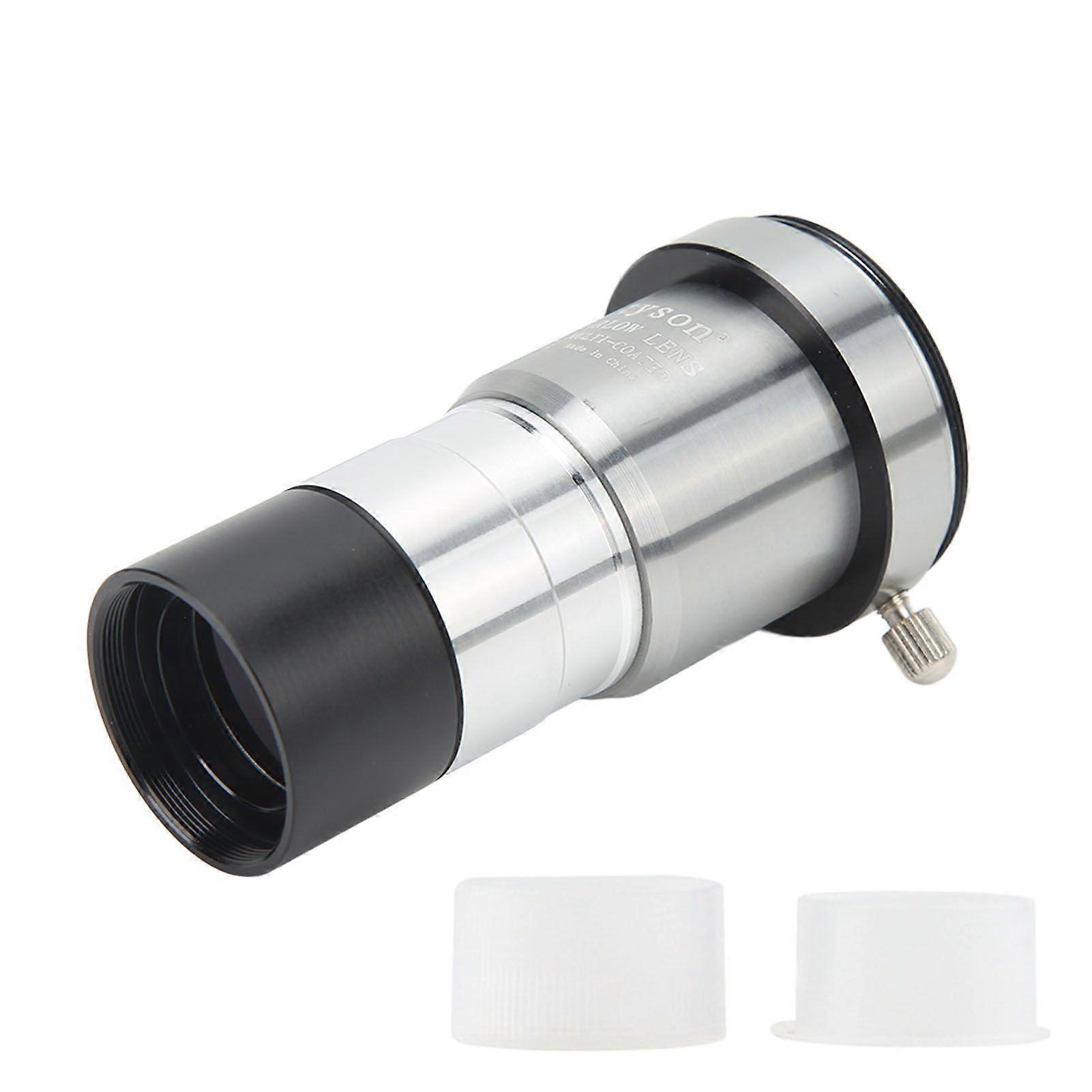Datyson 1.25 Inch 2X Barlow Lens Optical Glass Magnification Barlow Lens M42 External Thread M28.6 Internal Thread