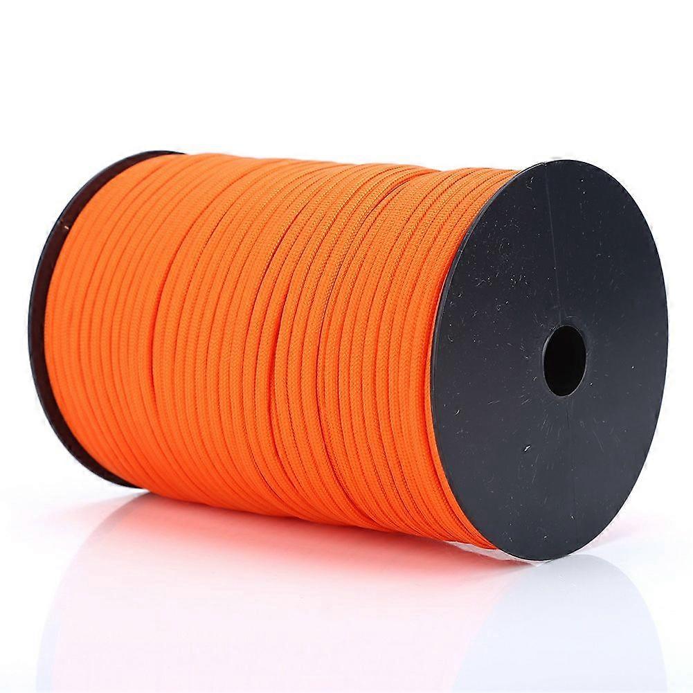 550 Reflective Paracord Parachute Cord Lanyard 9 Strand Core 100m (Orange)