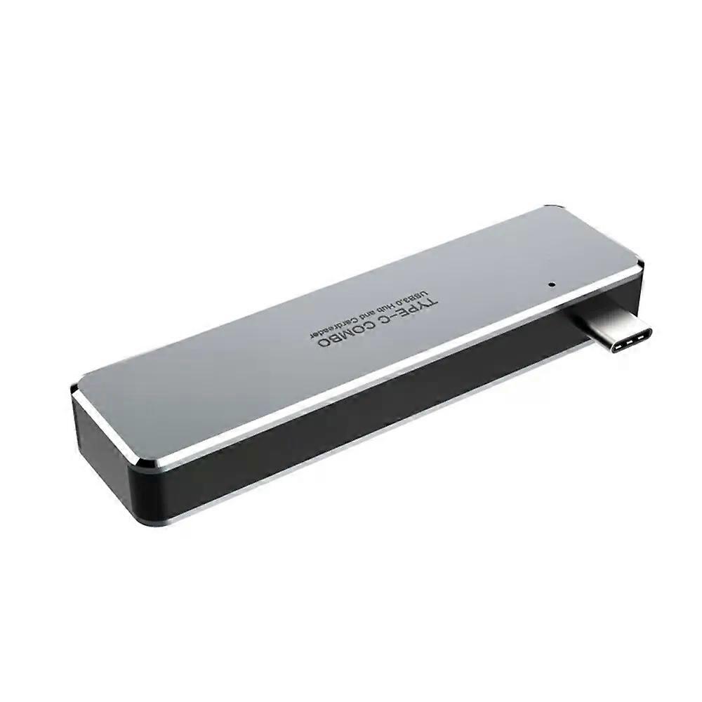 tebe USB 3.1 Type-C Hub USB 3.0 TF/SD Card Read 5-in-1 Multi-Function Converter For MacBook And Thunderbolt 3 Series Notebooks