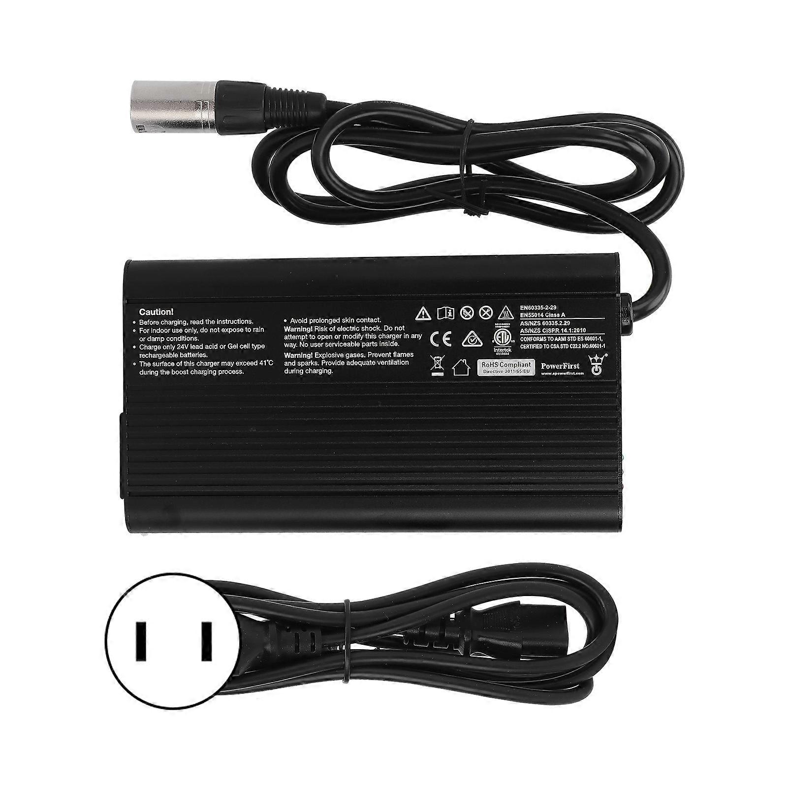 Chargeur de batterie 24 V 8 A, accessoire de remplacement pour scooters électriques et fauteuils roulants