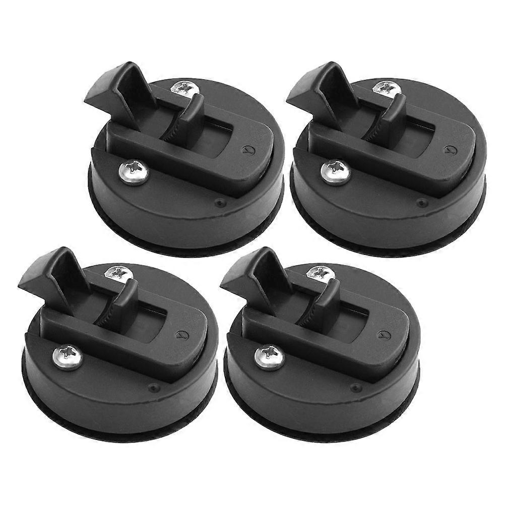 ABS Door Latches Multipurpose Locks for Door 8Pcs Black Set