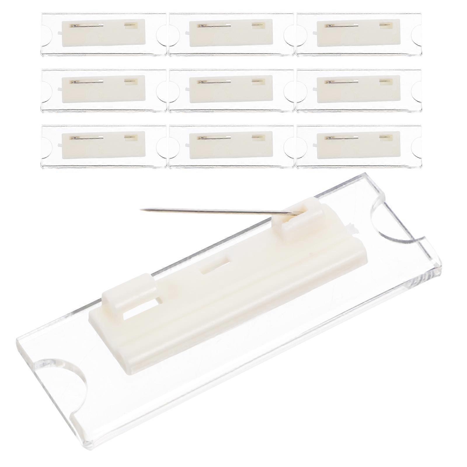 30Pcs Multi Color Name Card Holders For Employee Identification In Office And School Use Featuring High Transparency