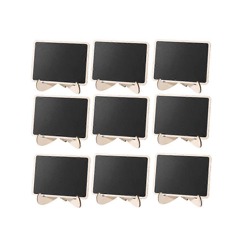 Mini Chalkboards with Support for Party Place Signs 24Pcs Black