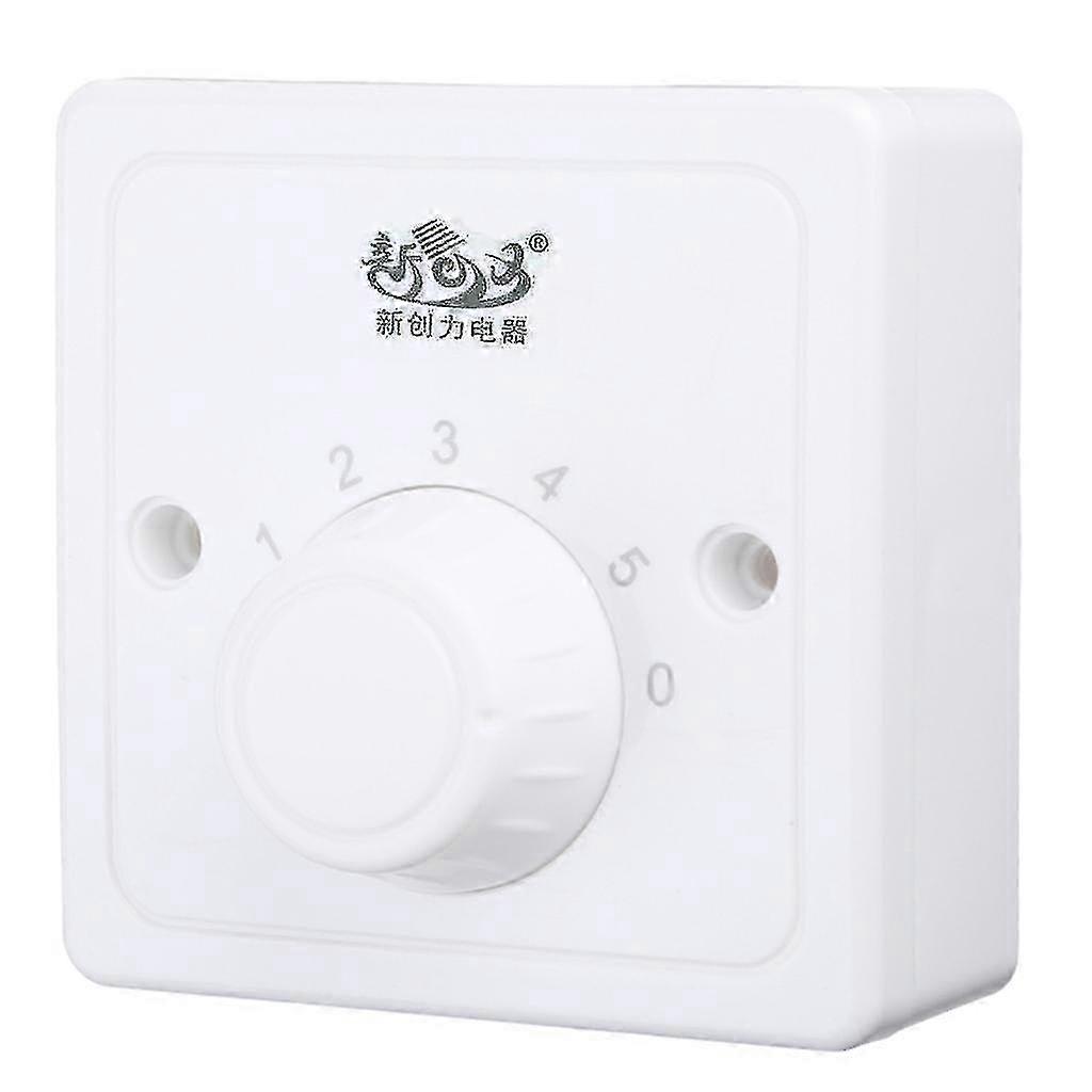 5 Gear Fan Speed Control Switch Dial Control Knob Variable Rotary Wall Switch 2025