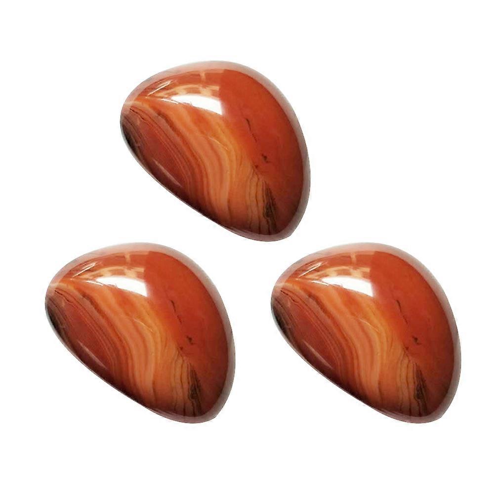 Banded Natural Agate Stones 2Pcs Middle Size For Jewelry Making Relaxation And Crafts