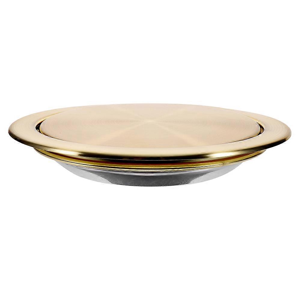 Corrosion-resistant Recessed Garbage Lid For Workspaces And Restaurants 10.53X10.53X1.3IN Swing Operation 3Pcs
