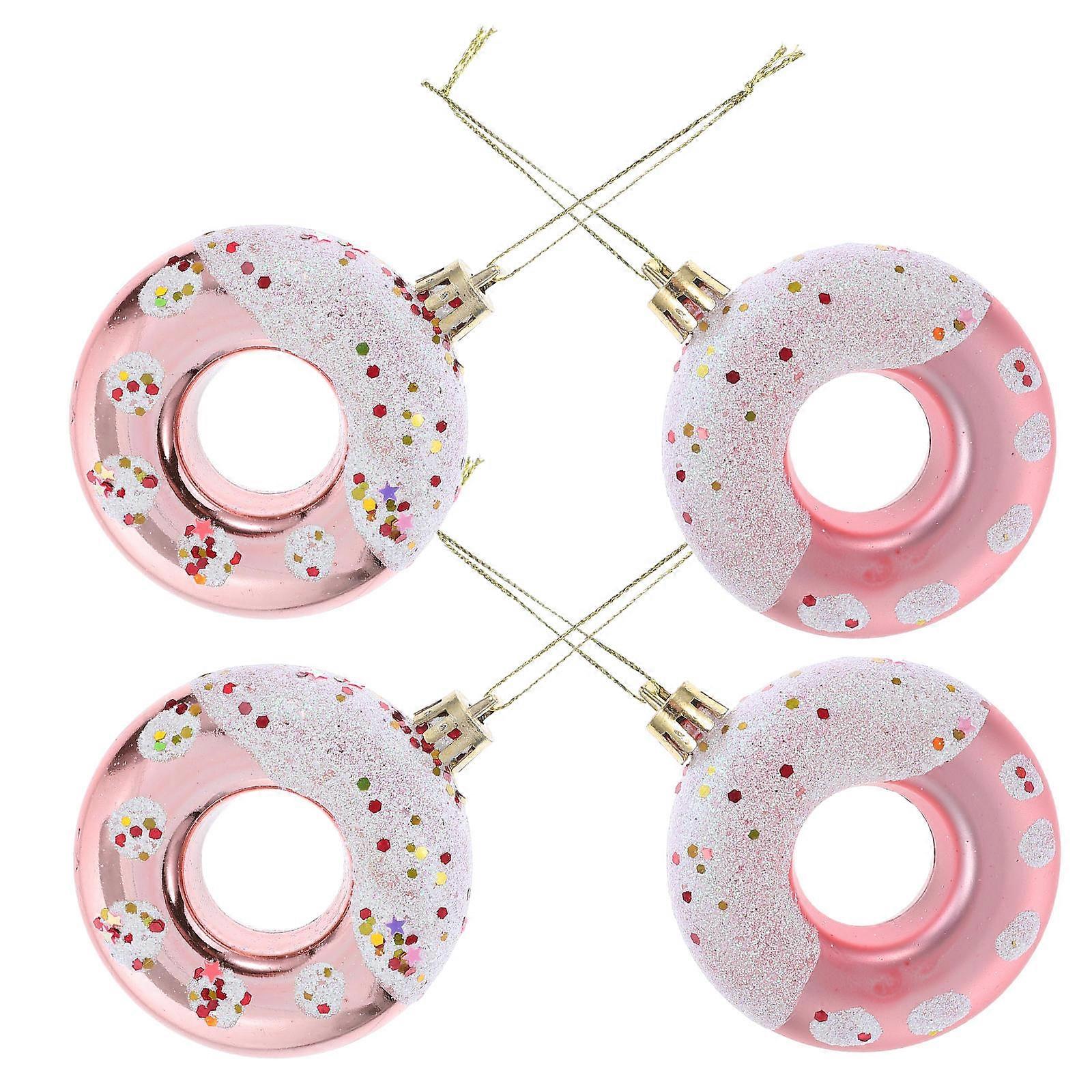 Donut Dessert Pendant Decorations for Xmas Tree 20Pcs Hanging Set