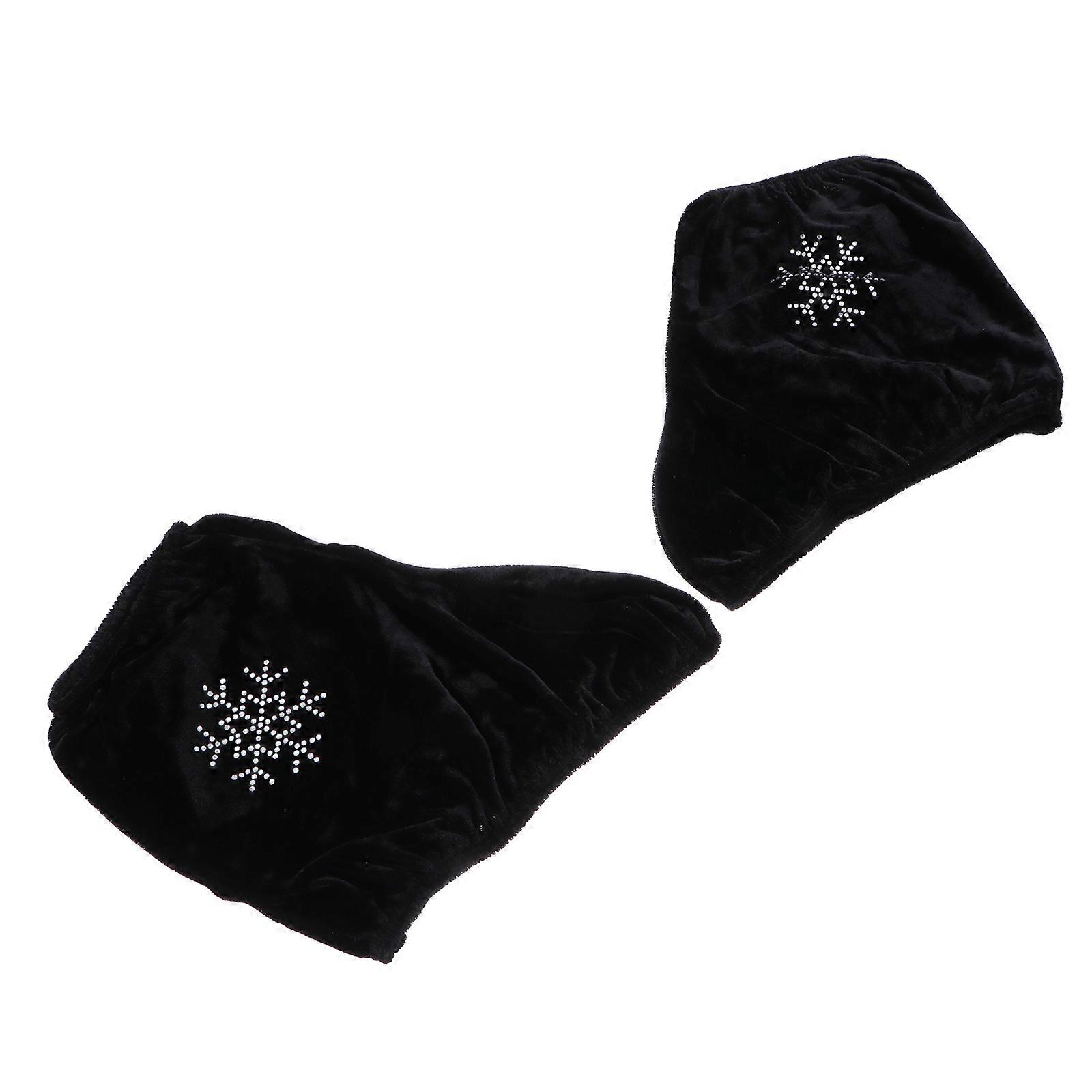 Wear Resistant Roller Skate Boot Covers Ideal For Travel Occasions Available In Black 2 Pairs