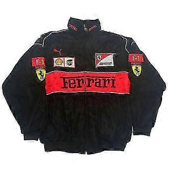 New F1 summer thin racing suit sports jacket racing suit college style retro