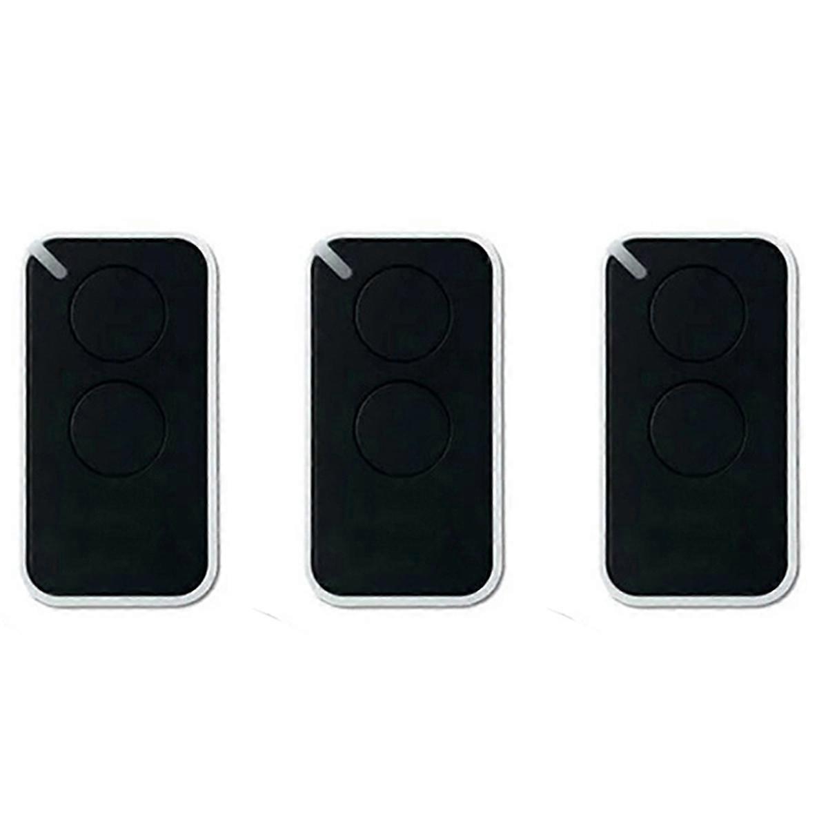 For NICE Universal Garage Remote Control 433.92MHz 2-Channel Rolling Code Transmitter for Gates Black