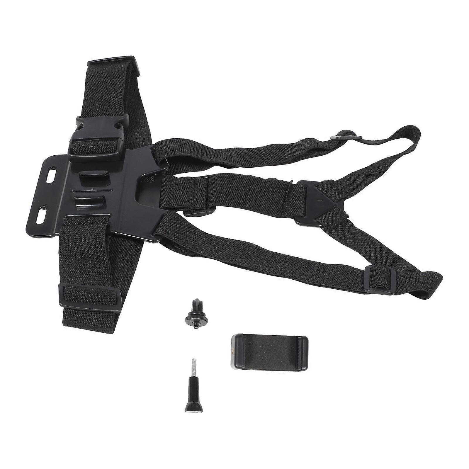 Chest Strap Adjustable Length Designed For Photography Enthusiasts High Black Preventing Shaking 1 Set