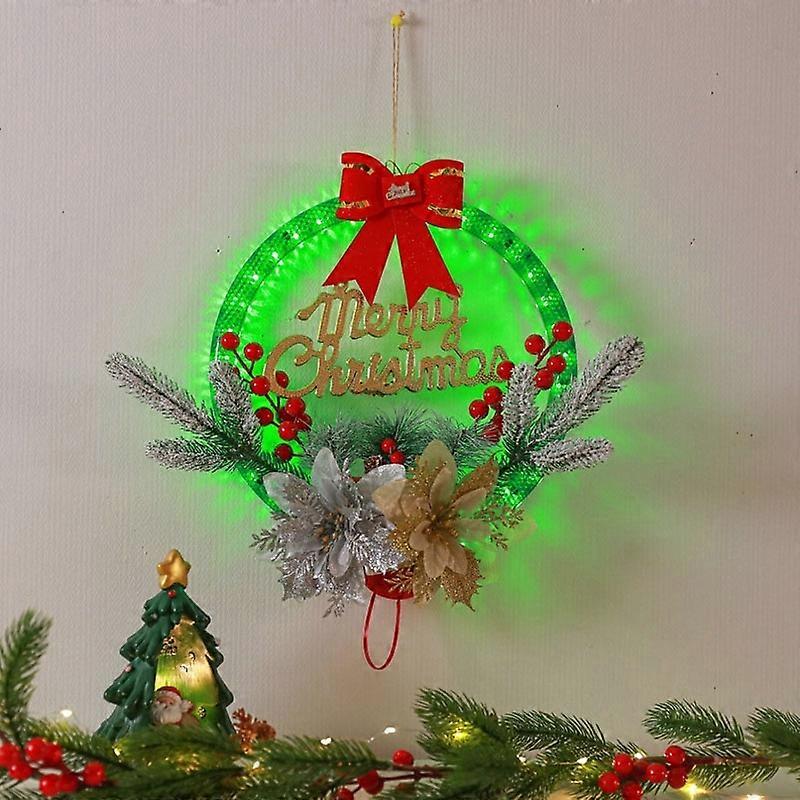 Christmas Wreath Lights Door Decorations