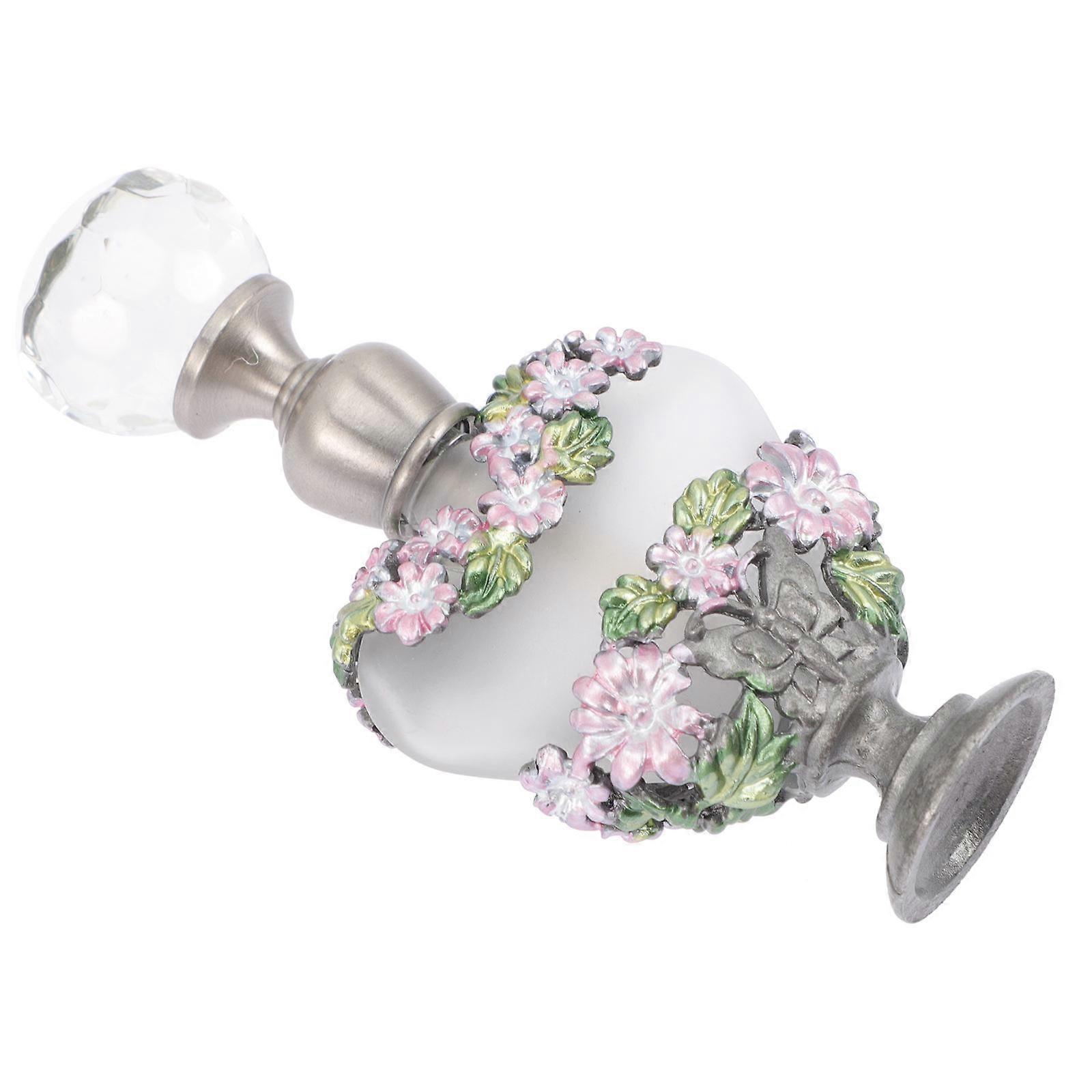 Vintage Perfume Bottle Essential Oil Container Travel Use 5ml Glass Alloy Protection from Harmful Light 1Pack