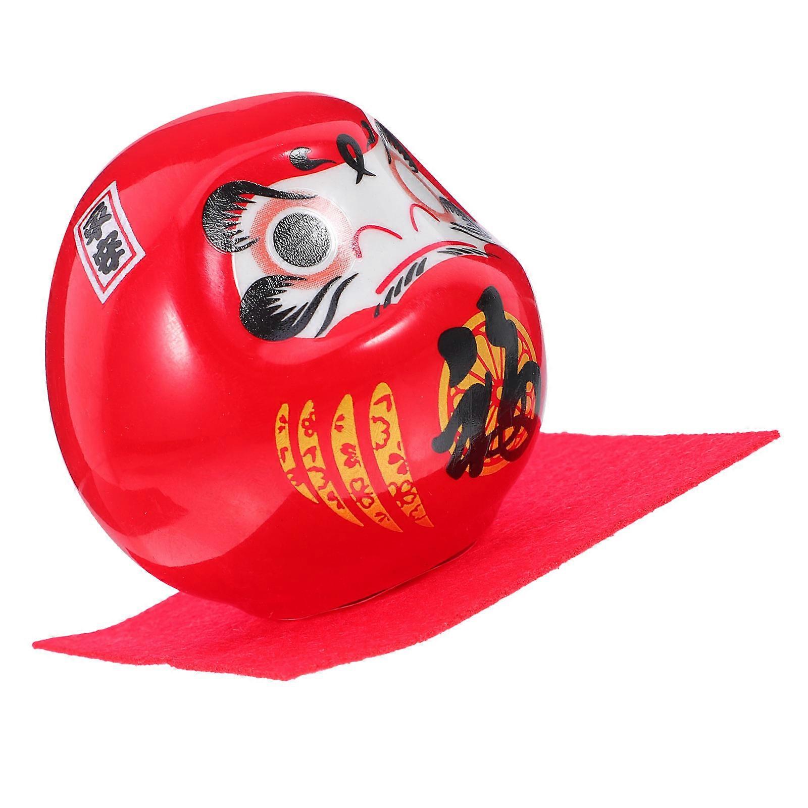 Ceramic Doll Japanese Figurine for Desktop Decor 3Pcs