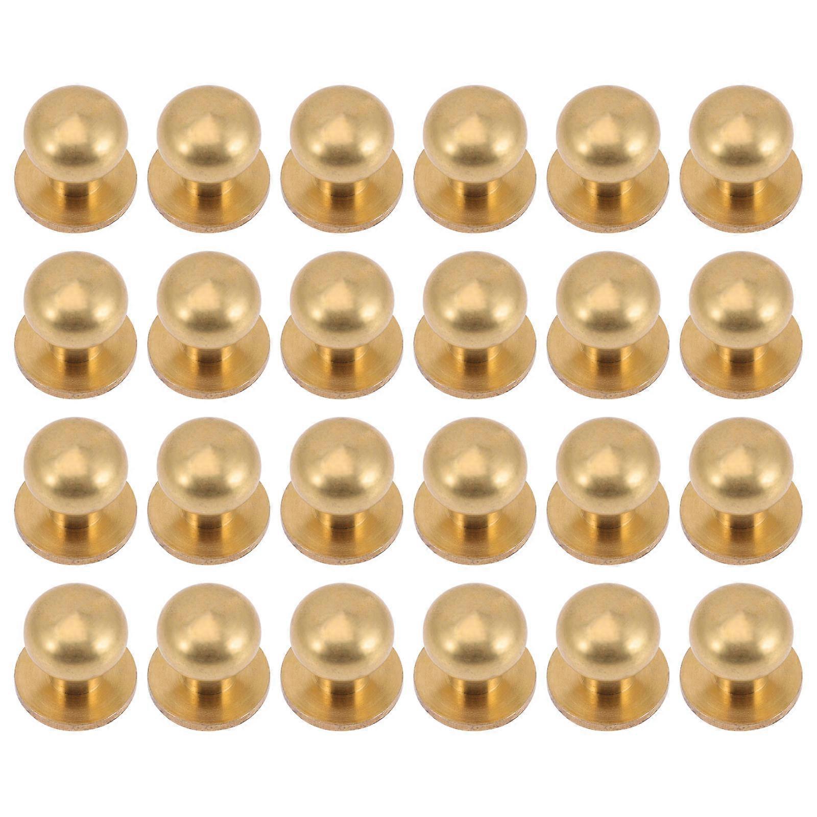 Round Kitchen Cabinet Knobs Cabinet Pull for Home 120Sets Golden