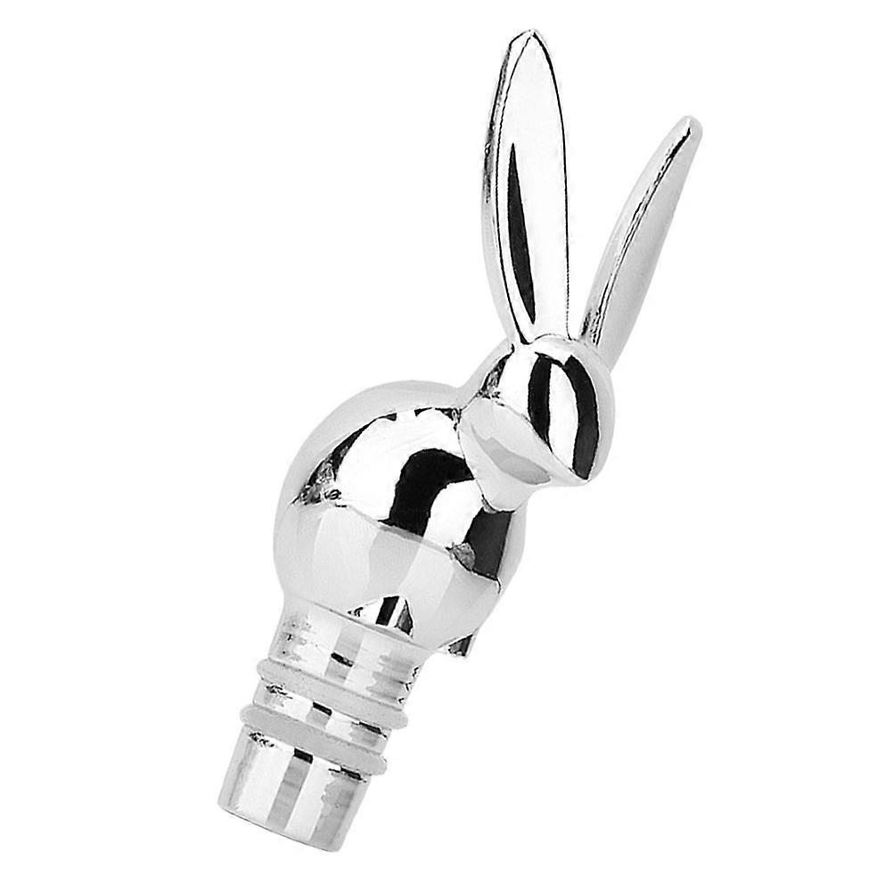 Bottle Seal Rabbit Head Shape Zinc Alloy Bottle Stoppers Prevent Taste Changes Elegant Design 1Pack