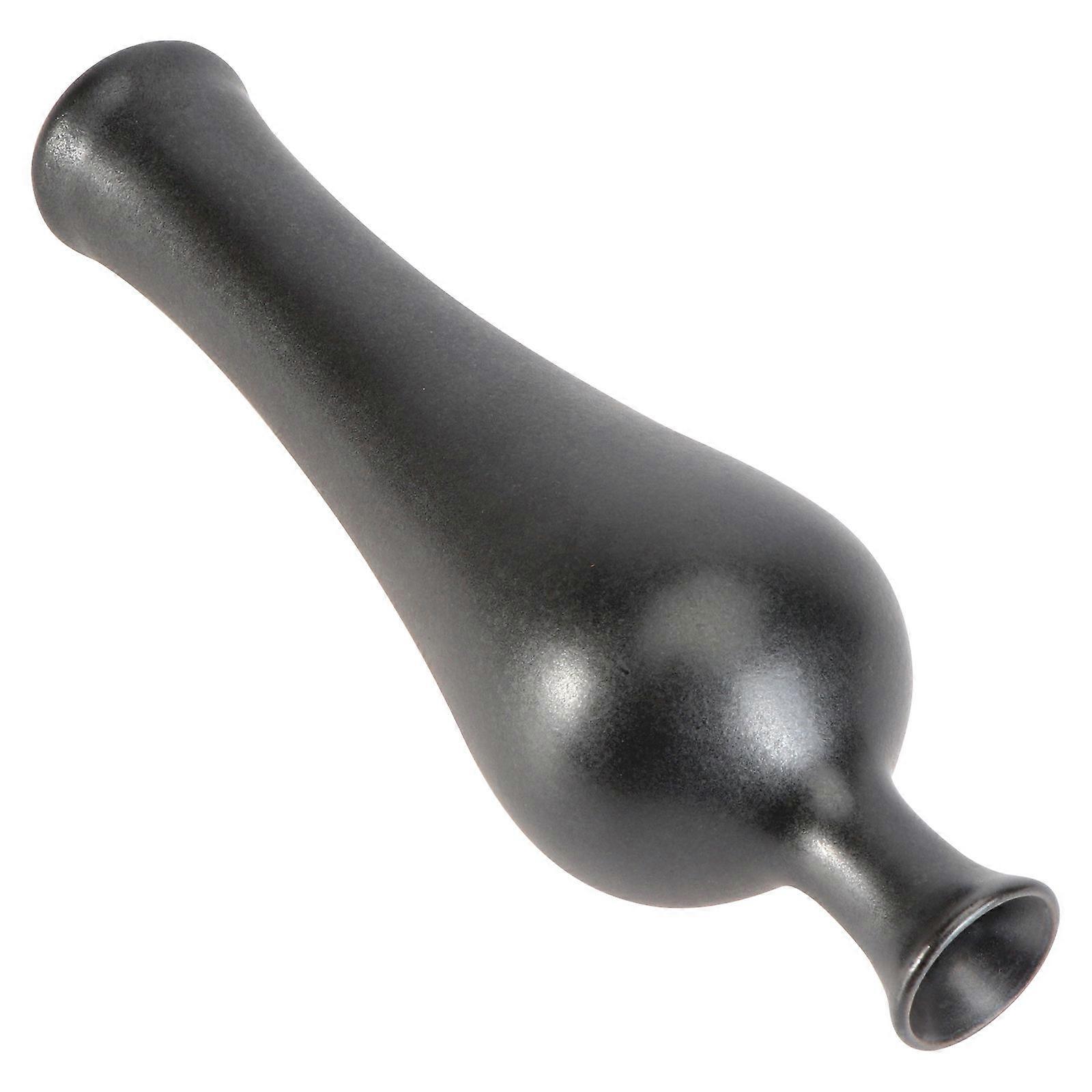 Creative Ceramic Vase Artistic Flower Pot for Home Decor 2Pcs Black