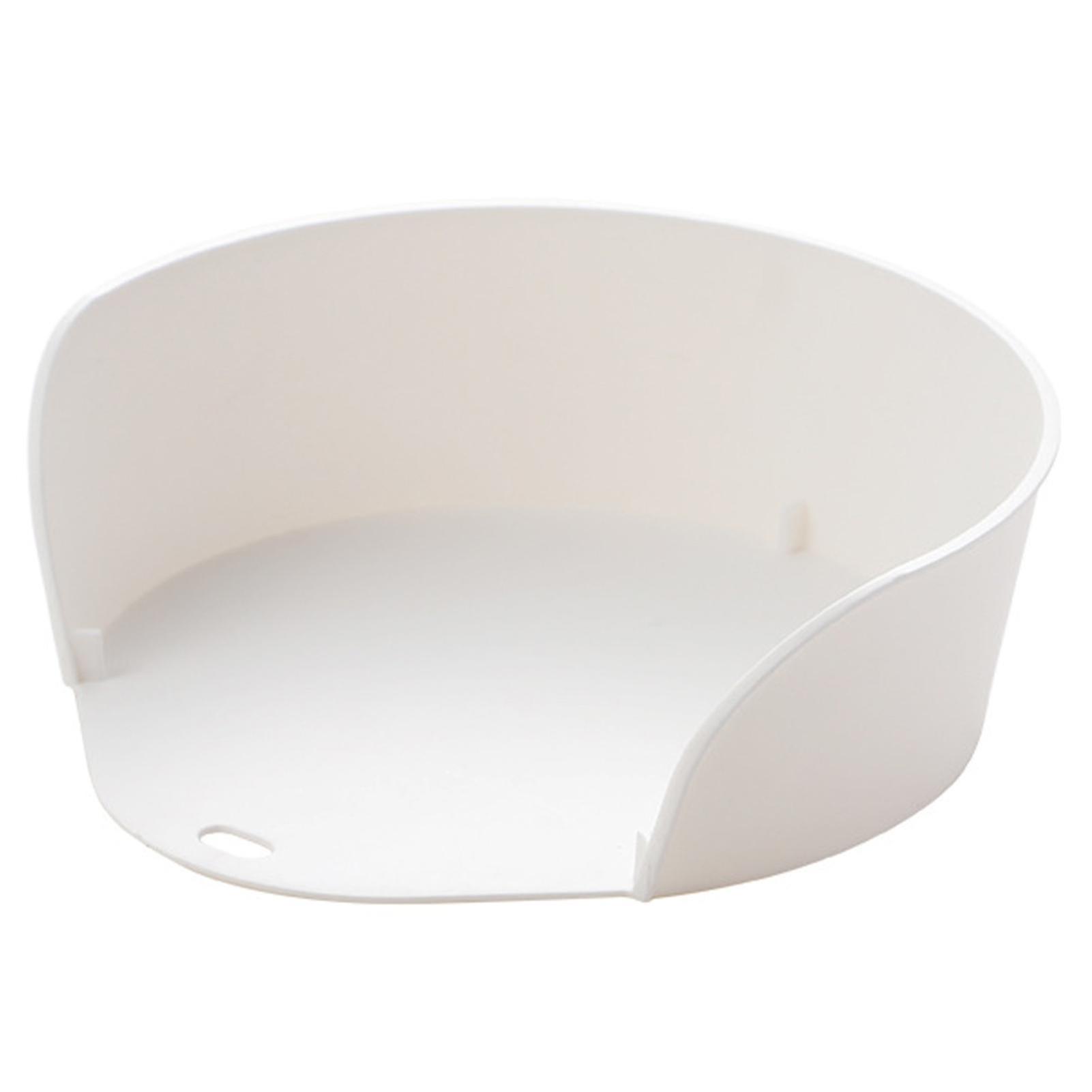 Dishes Tray, Side Opening Easy Entry Stackable Round Hole Space-saving Droplet Shape Hot Pot Serving Kitchen Gadget