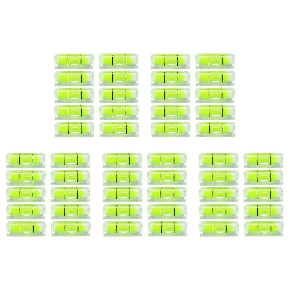 10Pcs Bubble Spirit Level 10X10X29mm Square Levels for Wall Frames