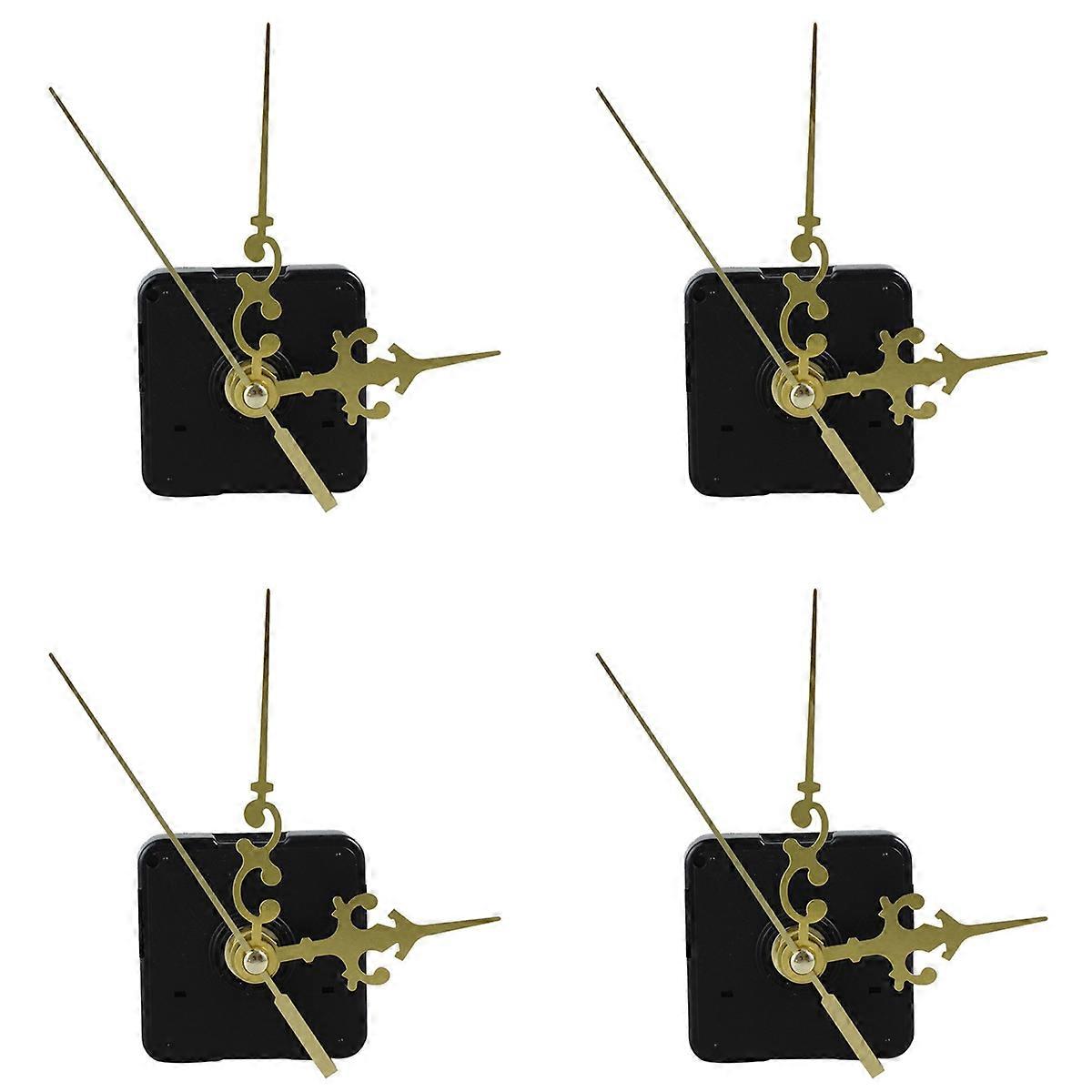 Clock plastic+Metal Texture Clock Retro Wall Clock movement Gold