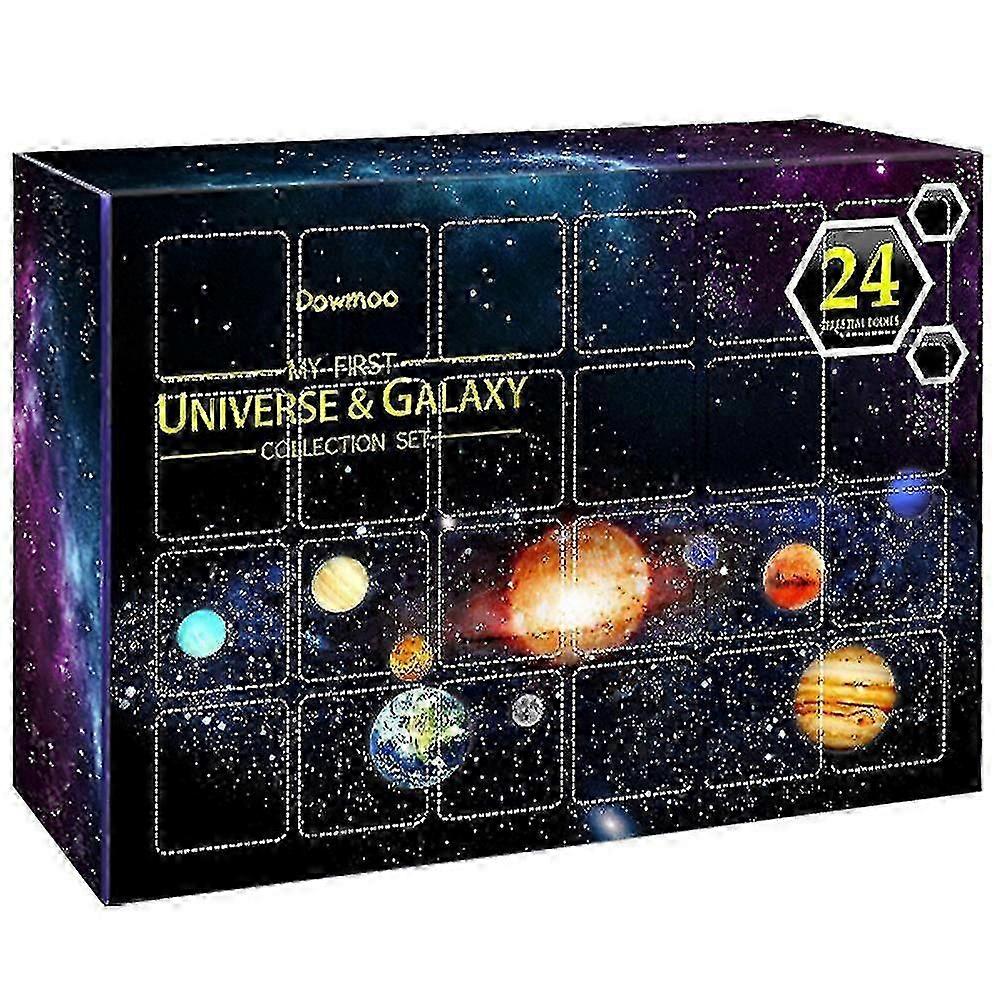 クリスマスパーティーアドベントカレンダー24pcs宇宙銀河惑星ペンダントの装飾24日カウントダウンブラインドボックスギフトschrui887