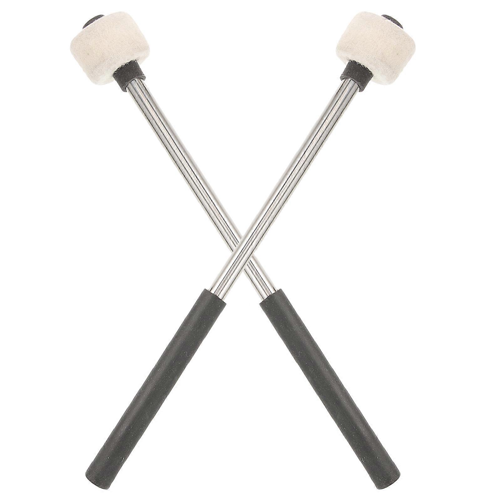 Felt Drum Mallets Stainless Steel Handle for Percussion 8Pcs Set