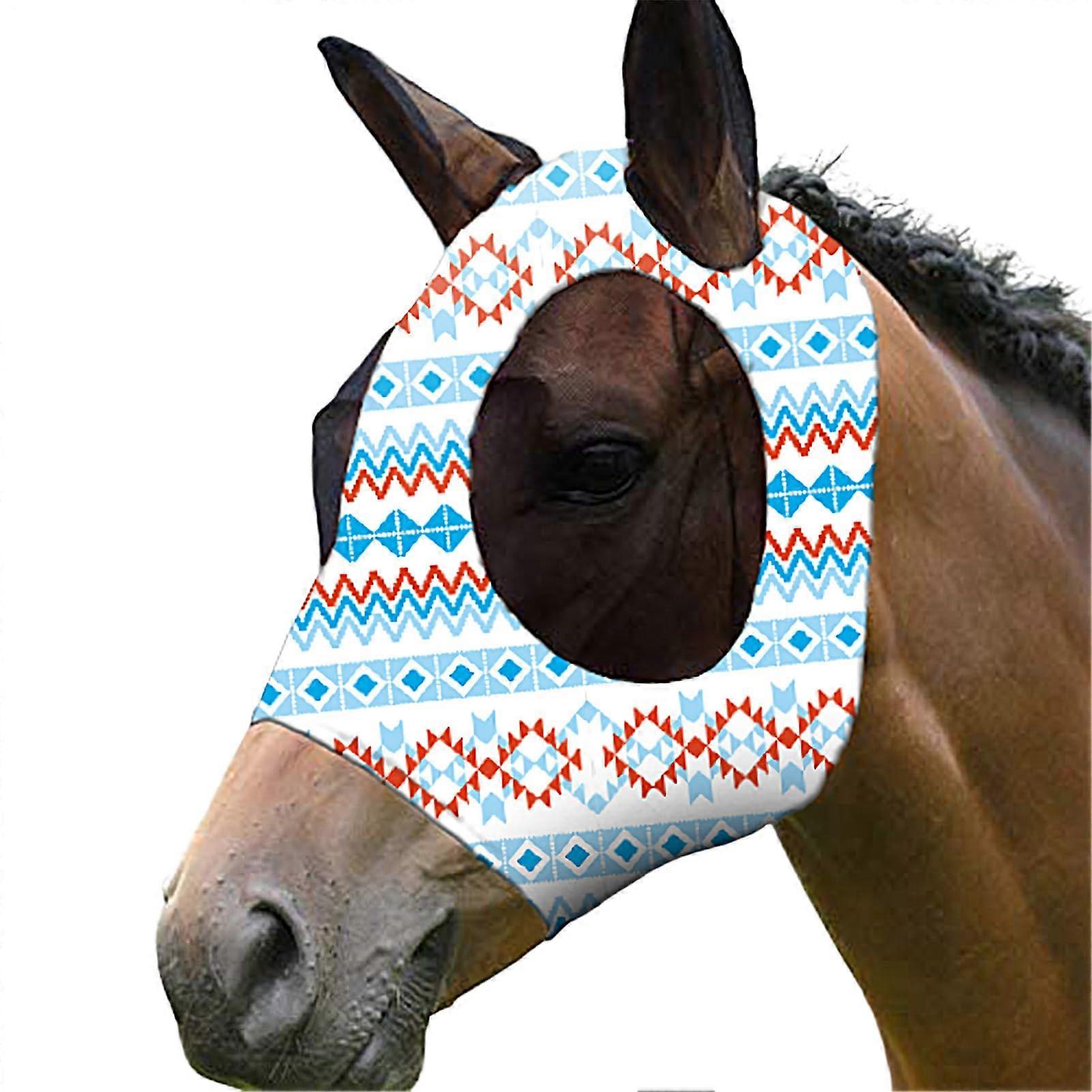 UV Protection Breathable Soft Face Covering for Comfort Riding Outdoor Training Clear Seeing Size M