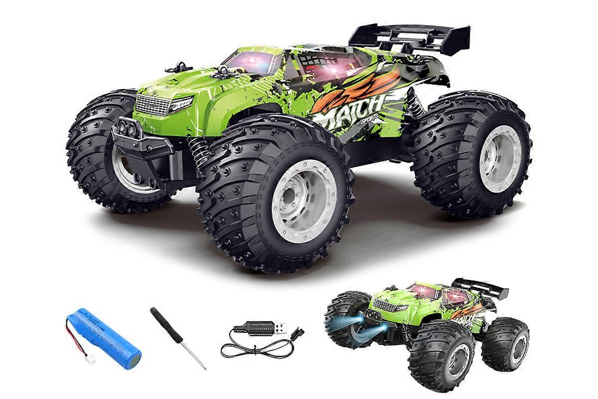1:18 Scale Remote Control Car Toys All Terrain RC Truck With LED Light-Green