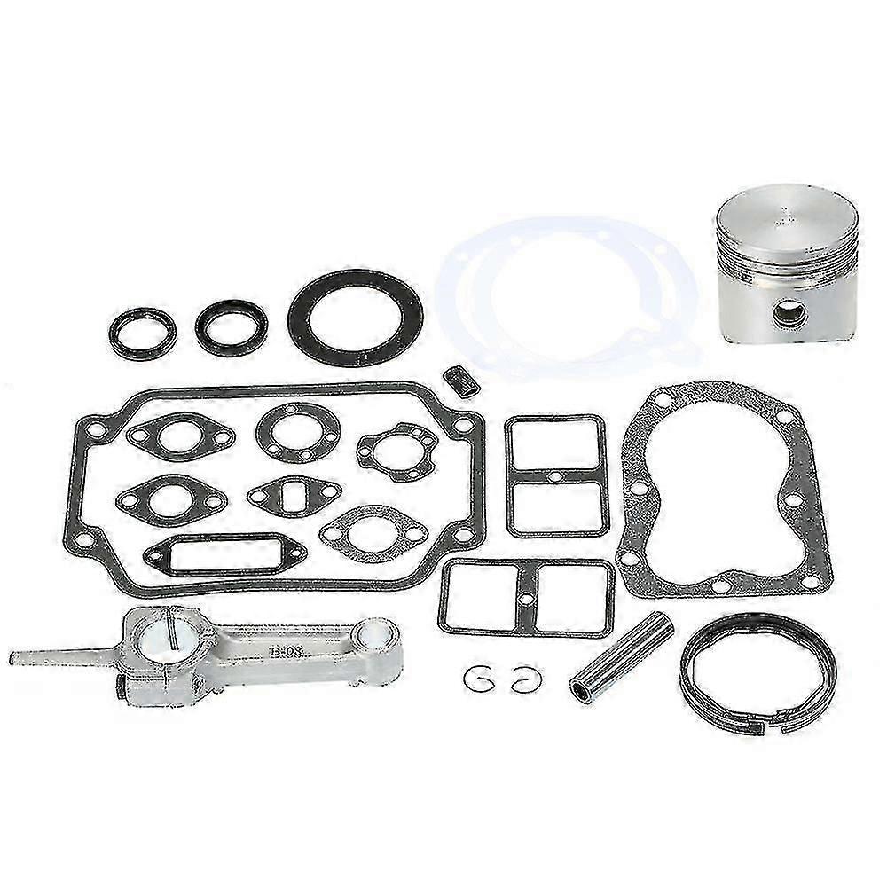 Silver Engine Rebuild Kit Fit For K181 8hp M8 W/free Carburetor And Tune Up Gasket Set