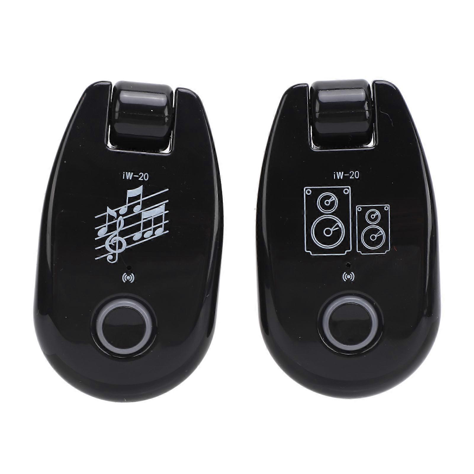 Wireless Guitar Transmitter Receiver Set 35-Channel 30-50m Range