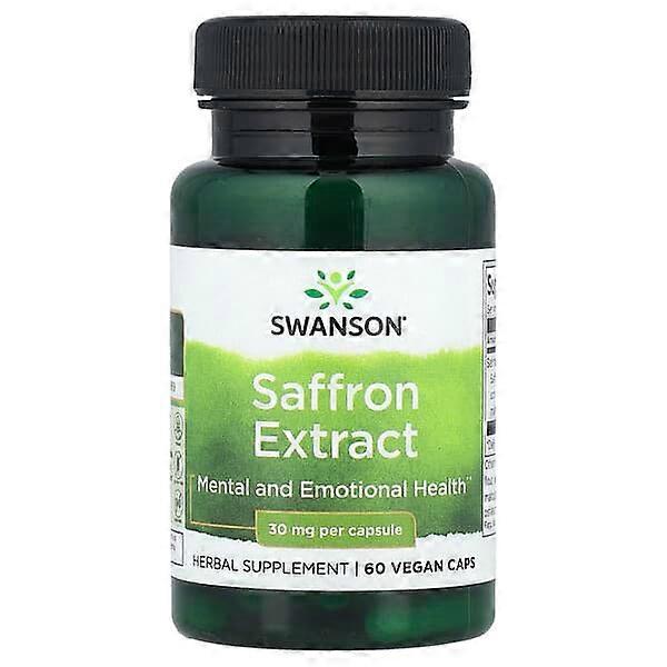 Swanson, Saffron Extract, 30 mg, 60 Vegan Caps