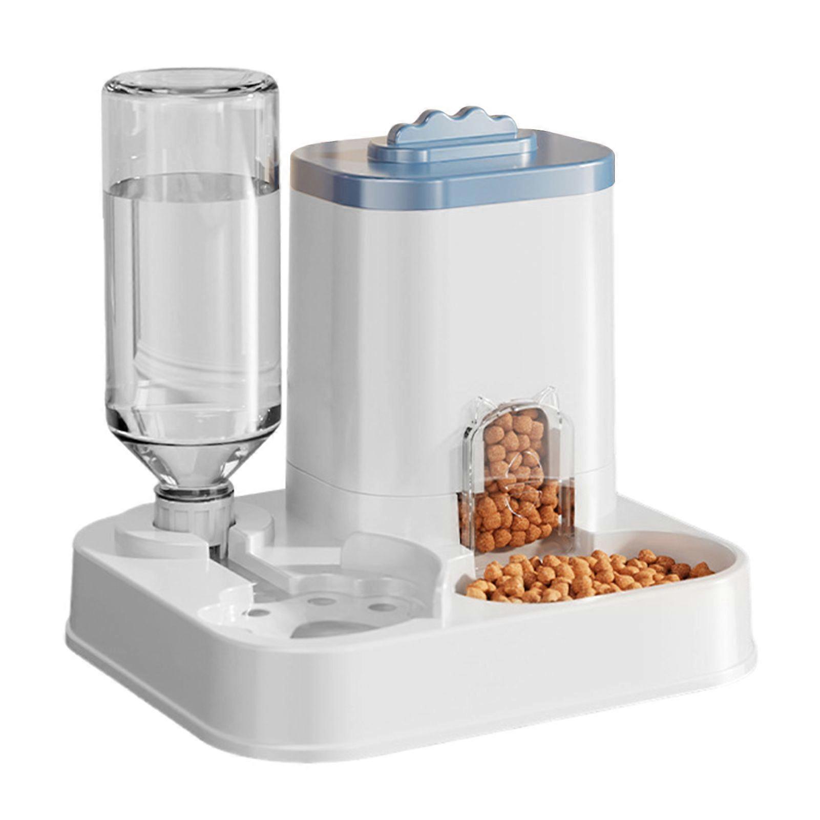 Automatic Pet Feeder Water Dispenser Combo for Cats and Dogs Large Capacity Easy to Clean Ideal for Indoor Pets