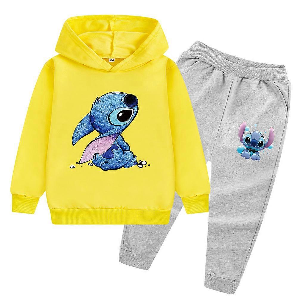High quality cartoon pattern children's sweatshirt set hoodie suit