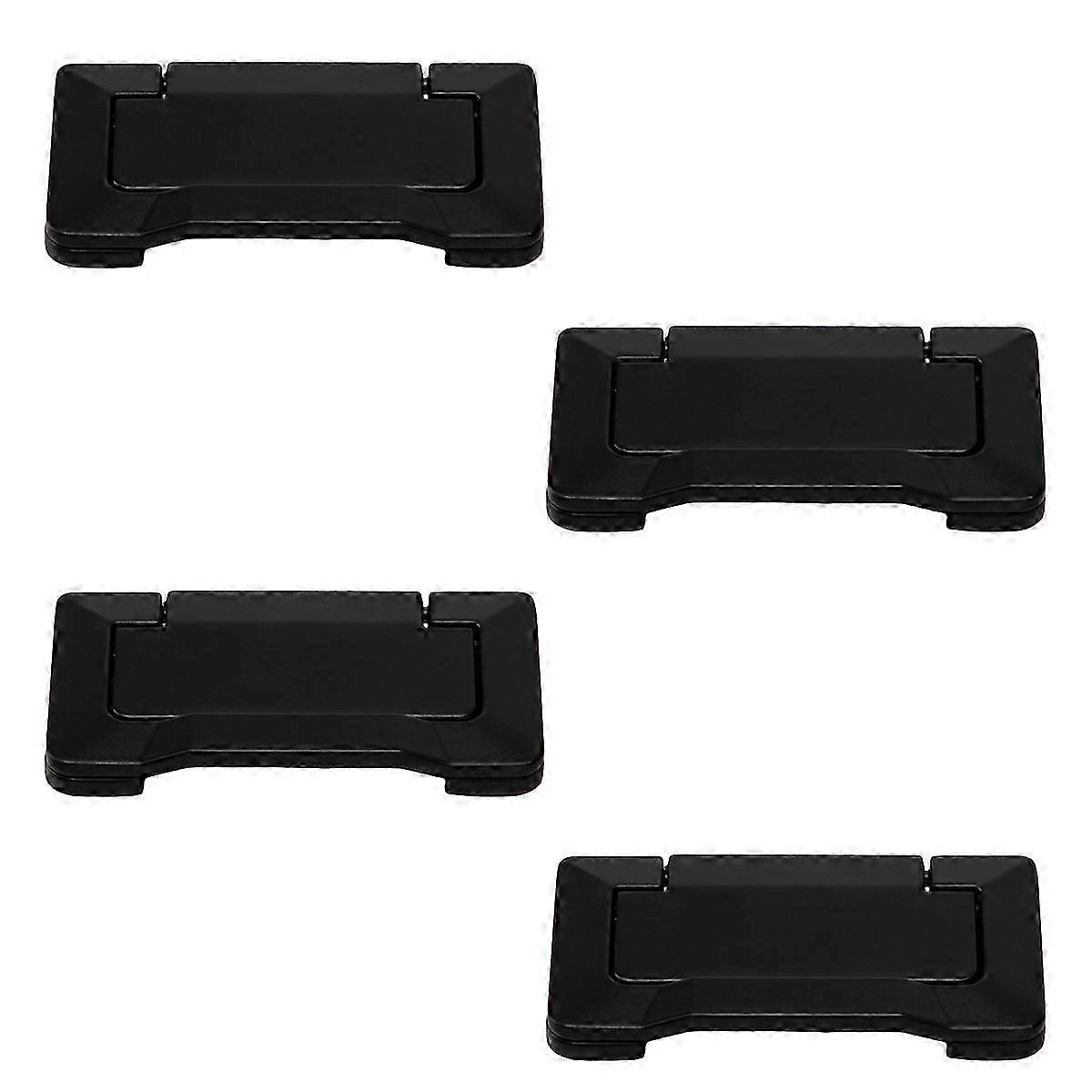 25-26 4 Pieces Pocket Doors Drawer Handle, Hidden Furniture Handle with Screws, Concealed Zinc Alloy Knob