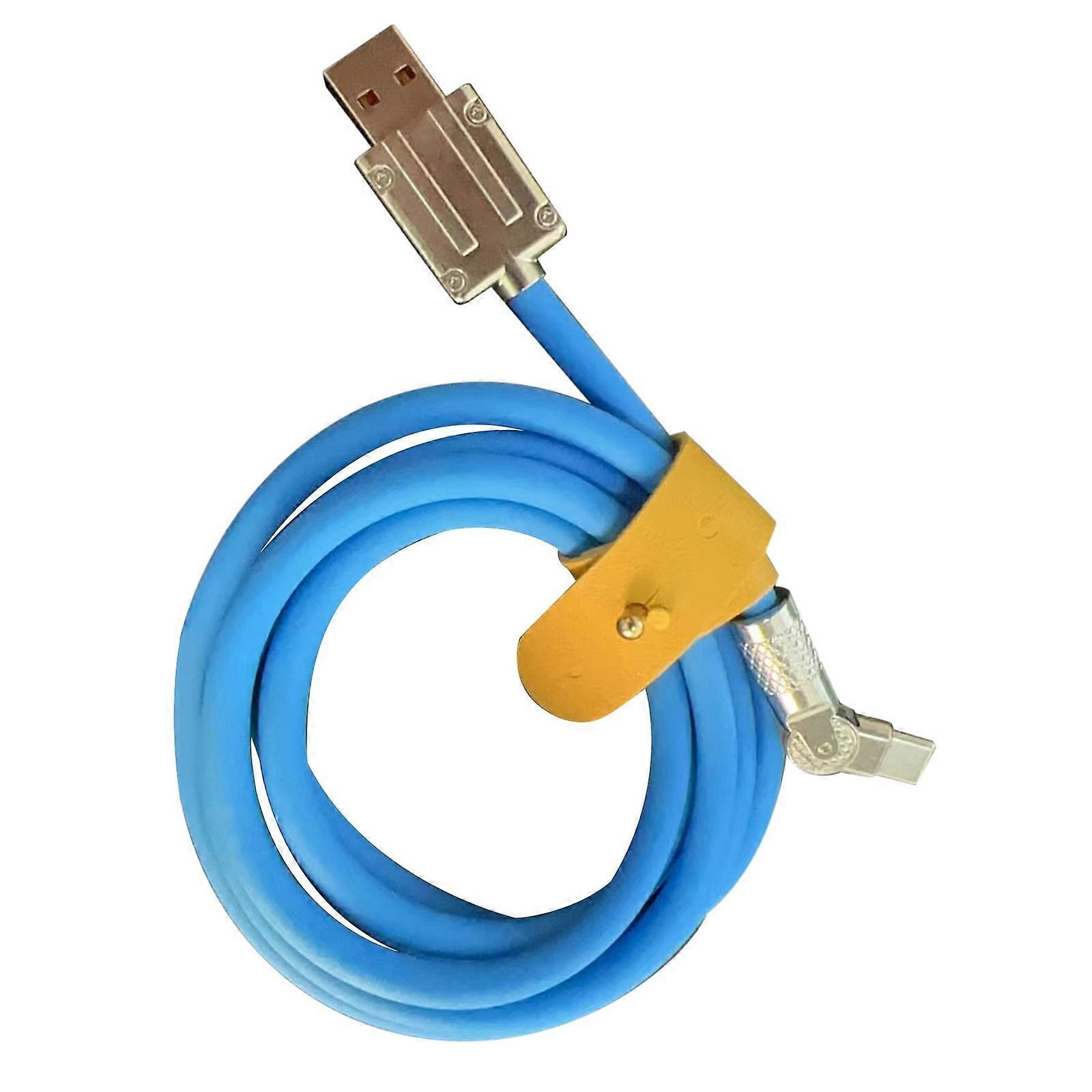 Adapter Cable 120W 6A Super Fast Type-C Liquid Silicone Cable USB Cable for Phone