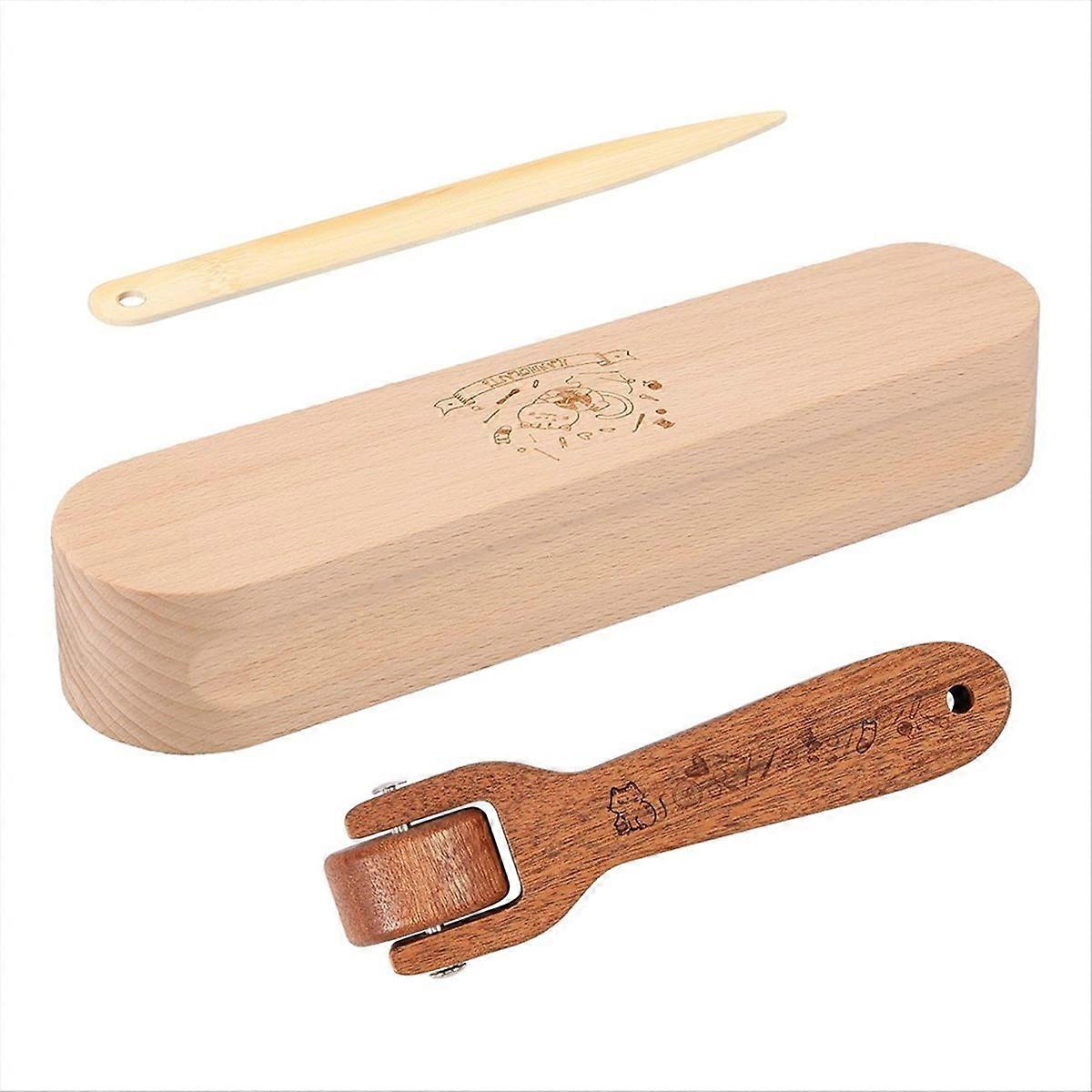3Pcs Beechwood Tailors Clappers,Seam Roller Beech Board Set