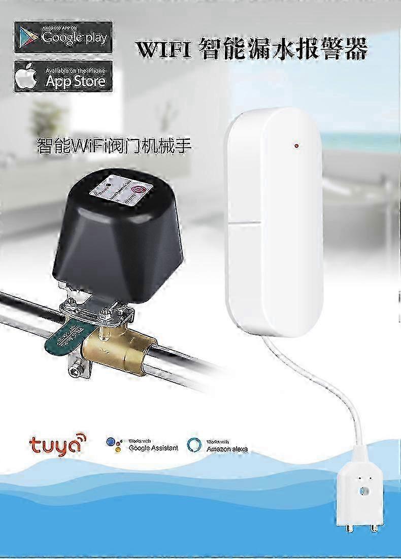 25-26 Smart WiFi Voice Control Humanized Setting Remote Water Shut Off Valve Controller IOS for Android App