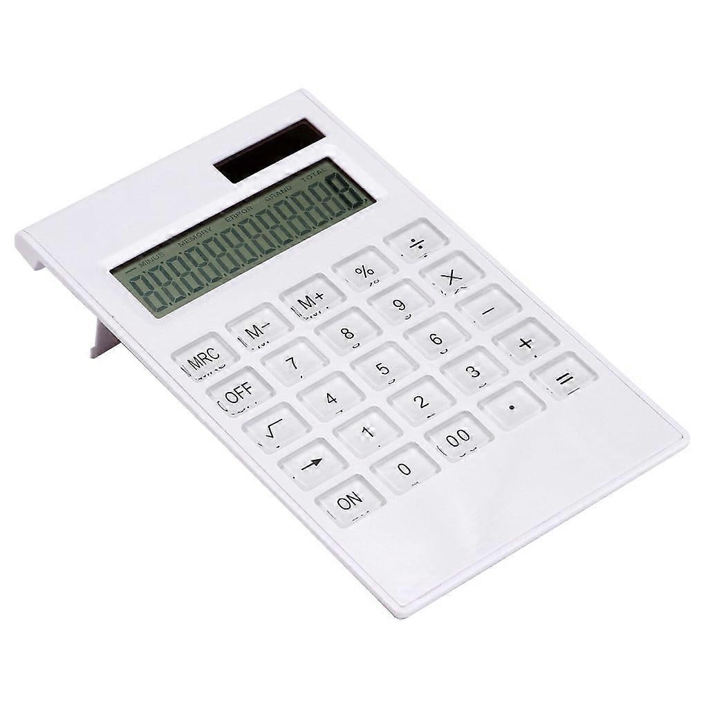 Deals！Basic Calculators for Students Solar Powered,Pocket Size 12 Digits Portable Thin Solar Powered Holdheld Calculator for Office School and Home