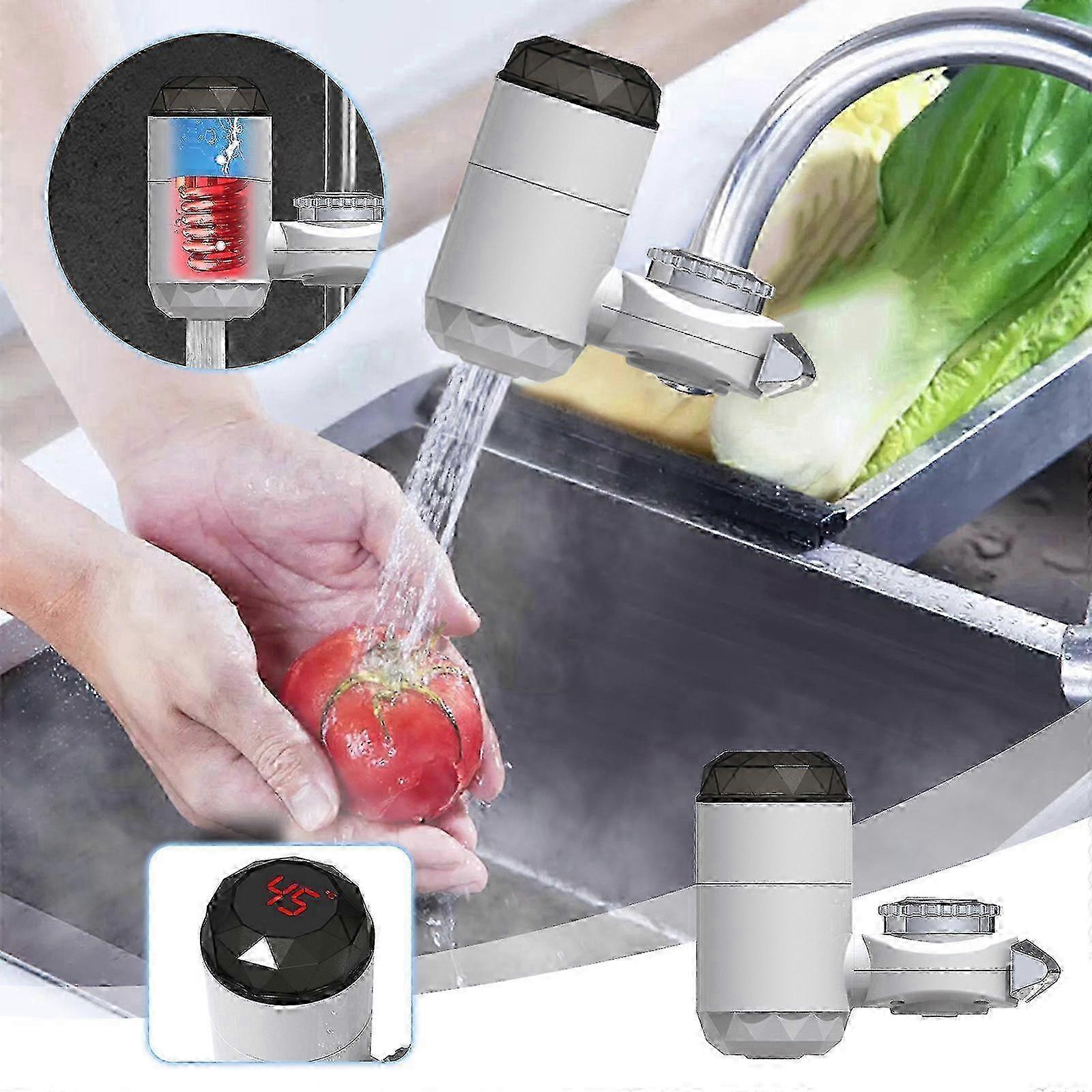 Tankless Kitchen Water Heater Tap with Fast Heating and Digital Display