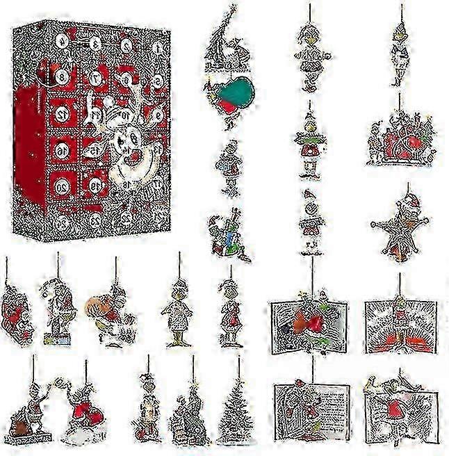 24pcs Green Monster Countdown Blind Box w