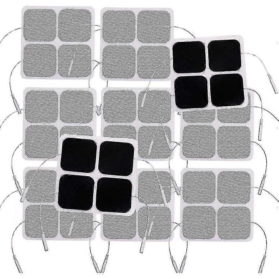 40 stk Tens Unit Pads, 2x2 elektroder for EMS muskelstimulator elektroterapi pads