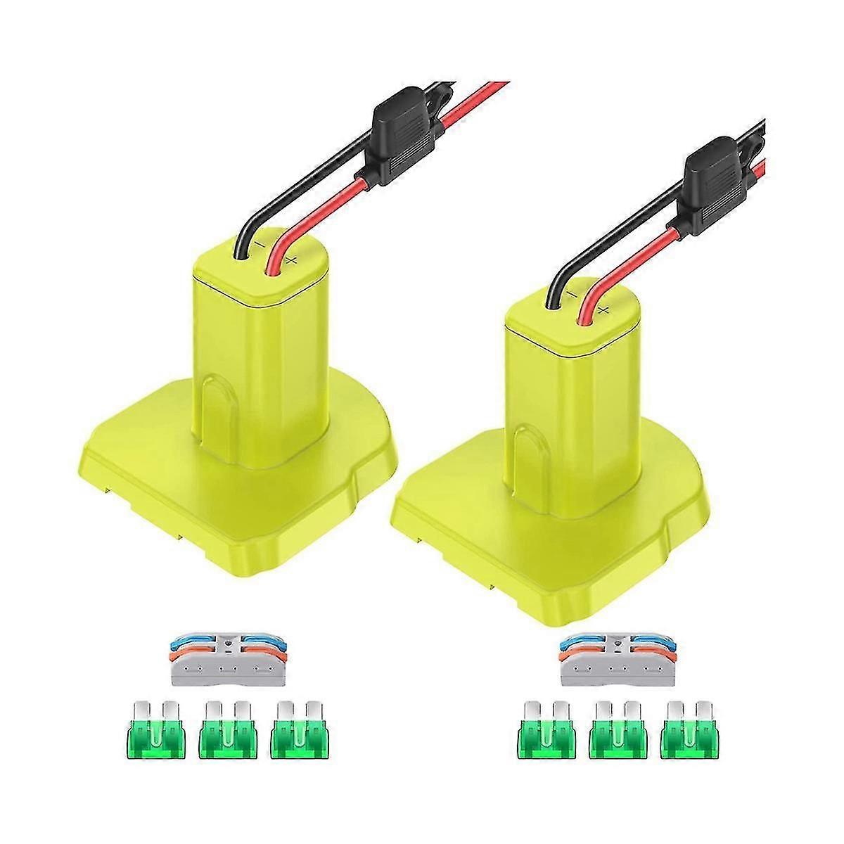 2pack Power Wheel Adapter For 18v Battery Adapter Power Wheels Battery Conversion With Fuses&12awg