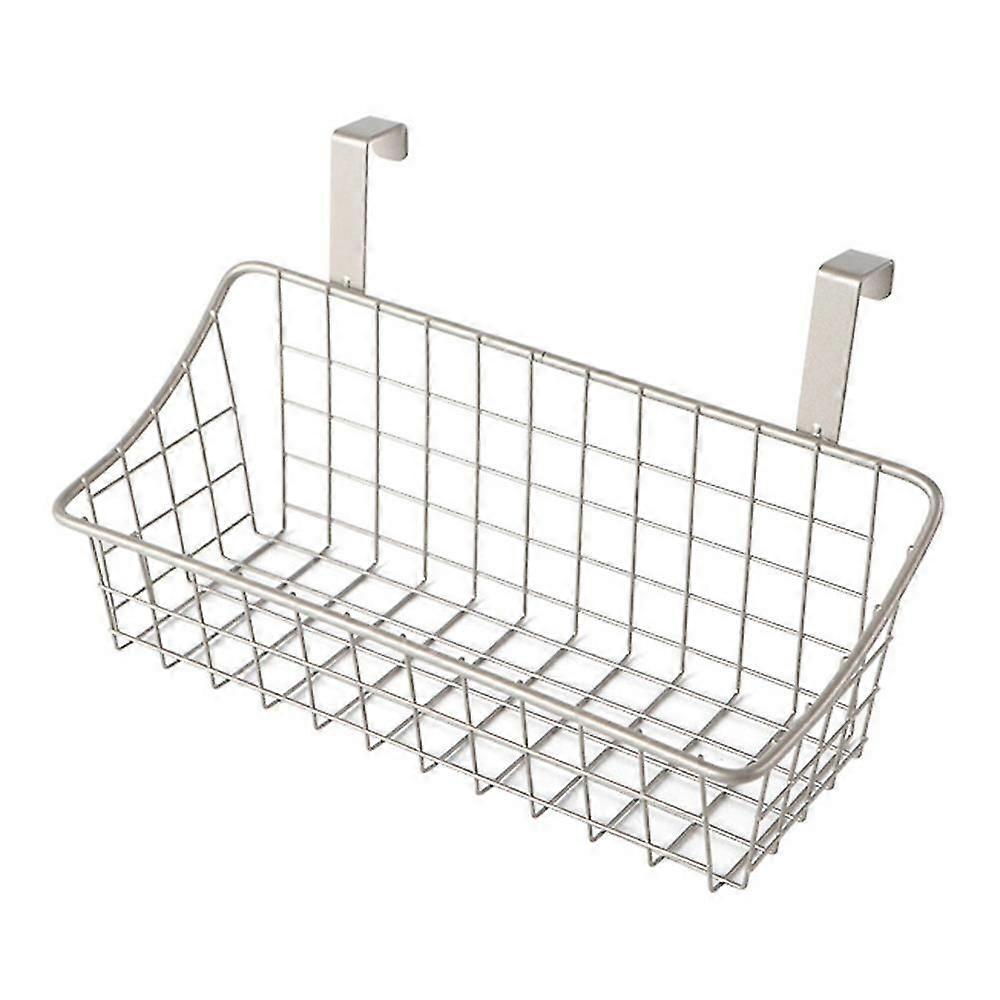 Basket With Hook Grid Storage Basket, Hang It Behind A Door Or On A Railing, Over The Cabinet Door C