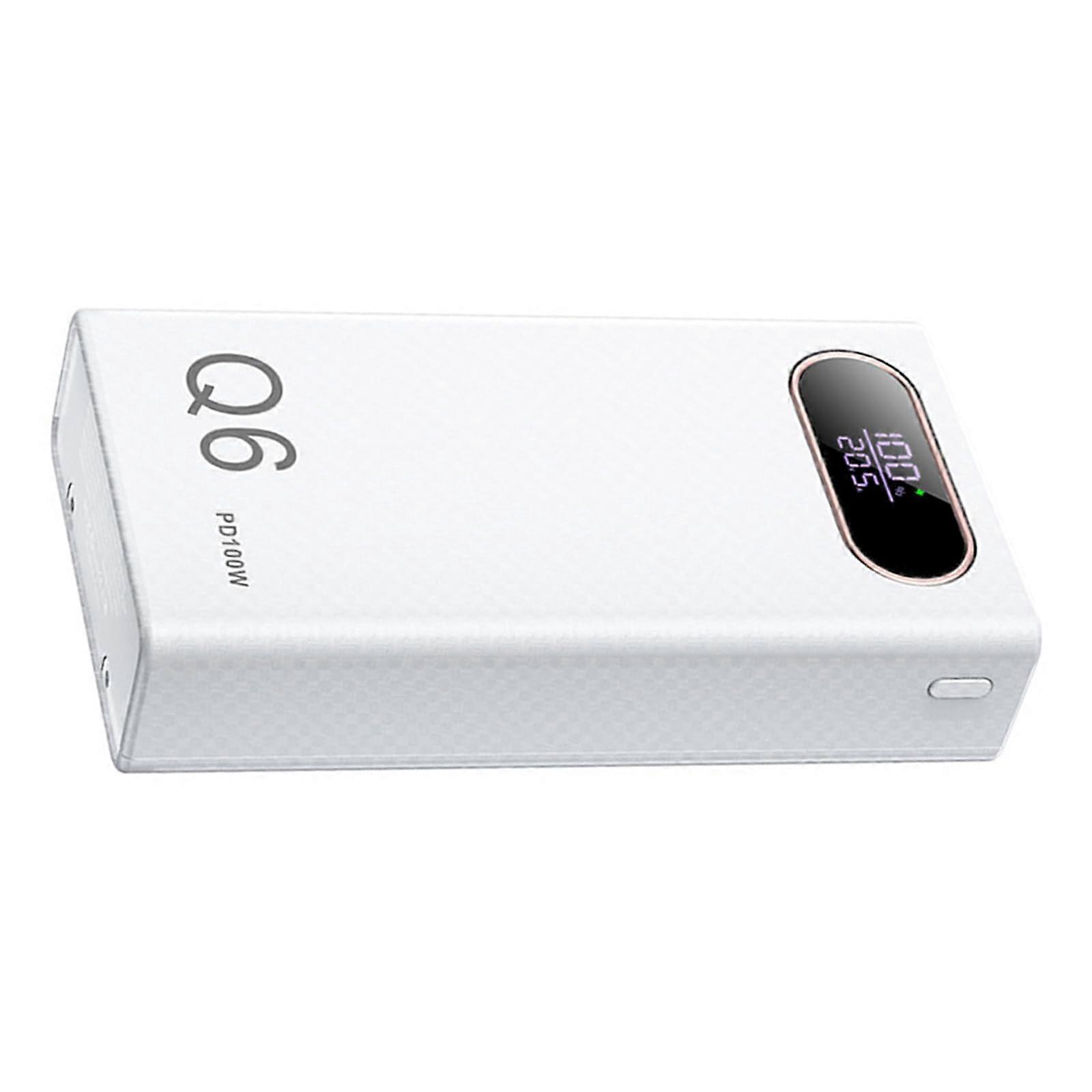 Detachable USB Power Case Battery Case 6Slot 21700 Battery Holder White Shell For Easy Assembly And Quick Charging