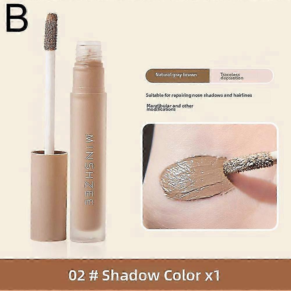 02# Shadow color x1(B)$MINSHZEE Minshzee contour liquid contour stick nose shadow three-dimensional contour liquid highlight pen brighten 4g