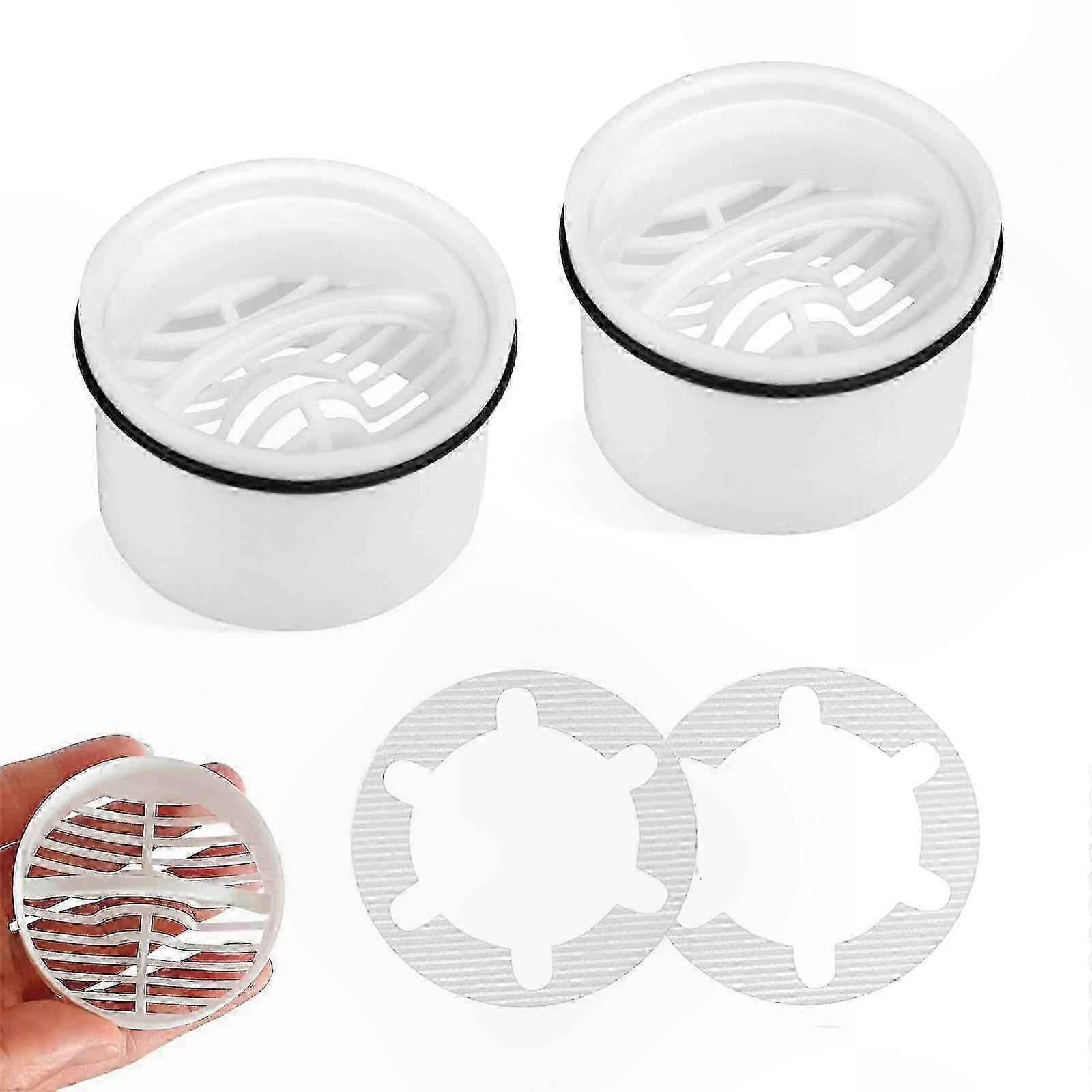 2er-Pack Dusch-Haarfänger passend für Viega Tempoplex Drain 6960 Ersatz